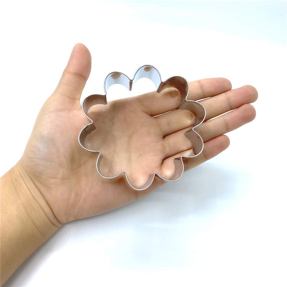 Liliao Daisy Flower Cookie Cutter - 3.1 X 3.3 Inches - Stainless Steel
