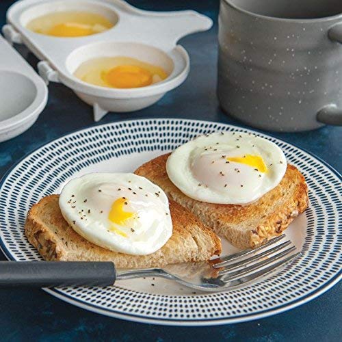 Nordic Ware Easy Breakfast Set - Omelet Pan And 2 Cavity Egg Poacher (Microwaveable)
