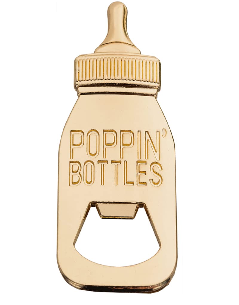 24Pack Baby Bottle Openers For Baby Shower Favors, Gifts, Decorations Souvenirs, Poppin Bottles Openers With Gifts Box Used For