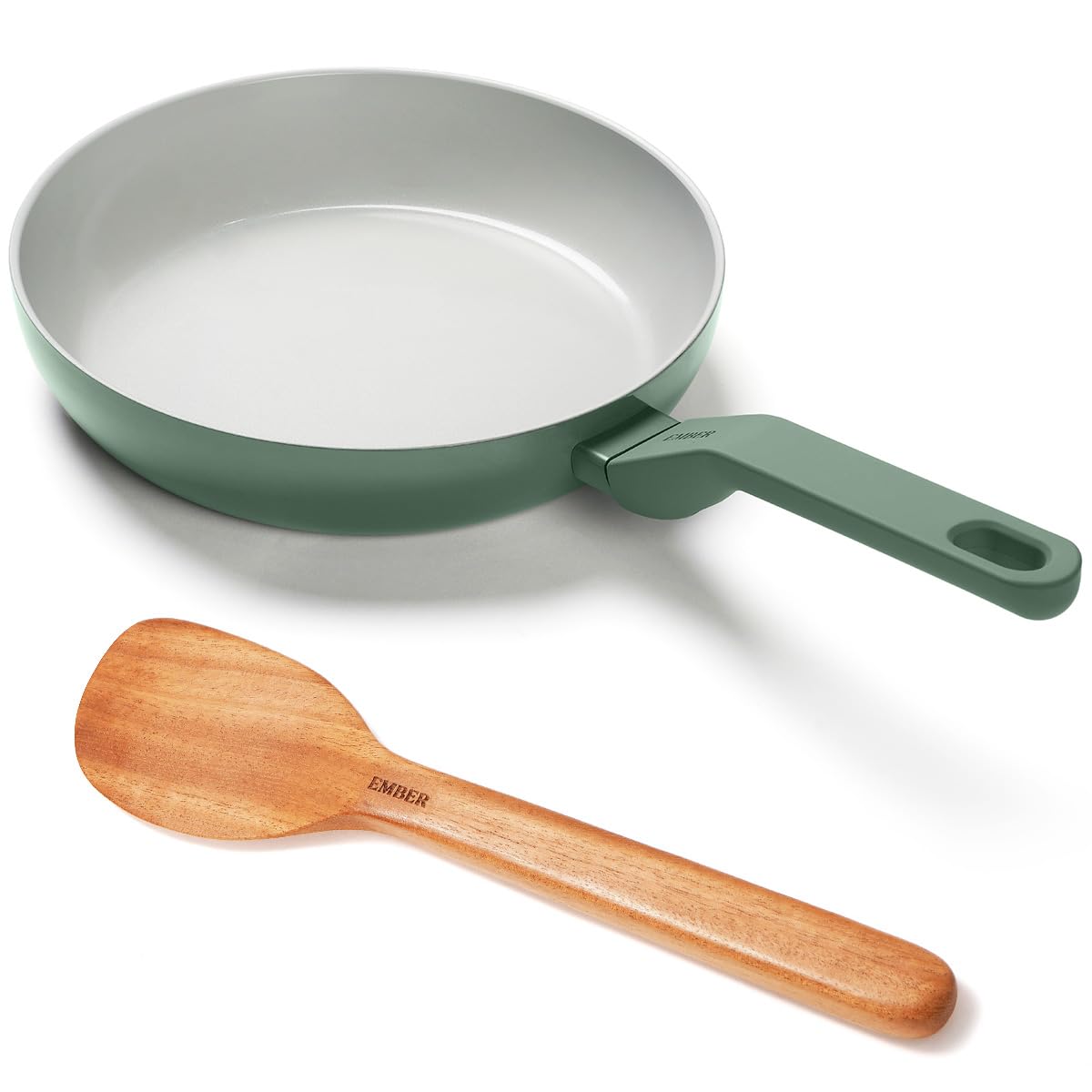 Ember Frypan 24 cm with bakelite Handle - Green