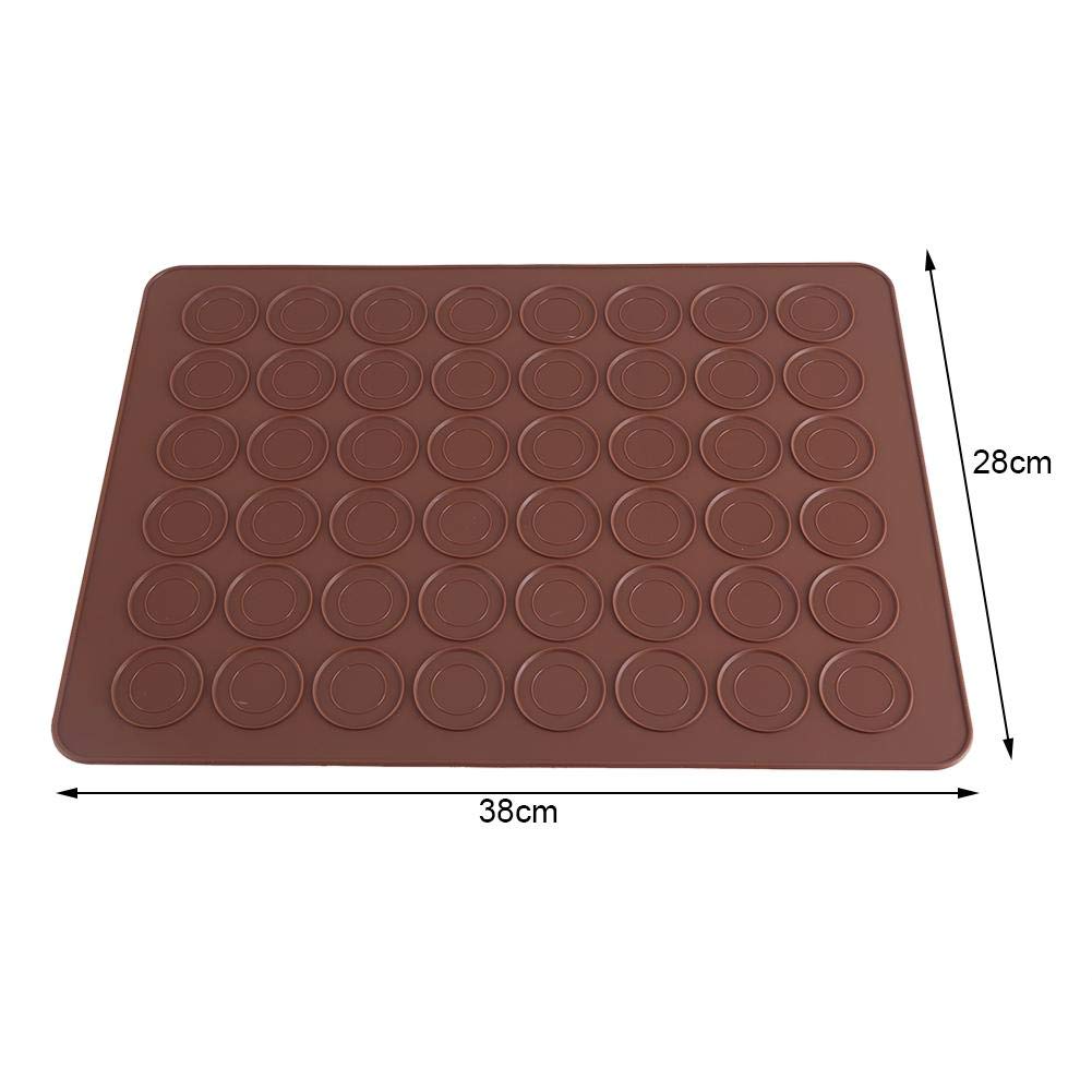 Silicone Macaron Baking Mats, 48 Cavities Silicone Mold Sheet Mat Macaroon Cookies Pastry Diy Bakeware Decorating Tools, Silicon