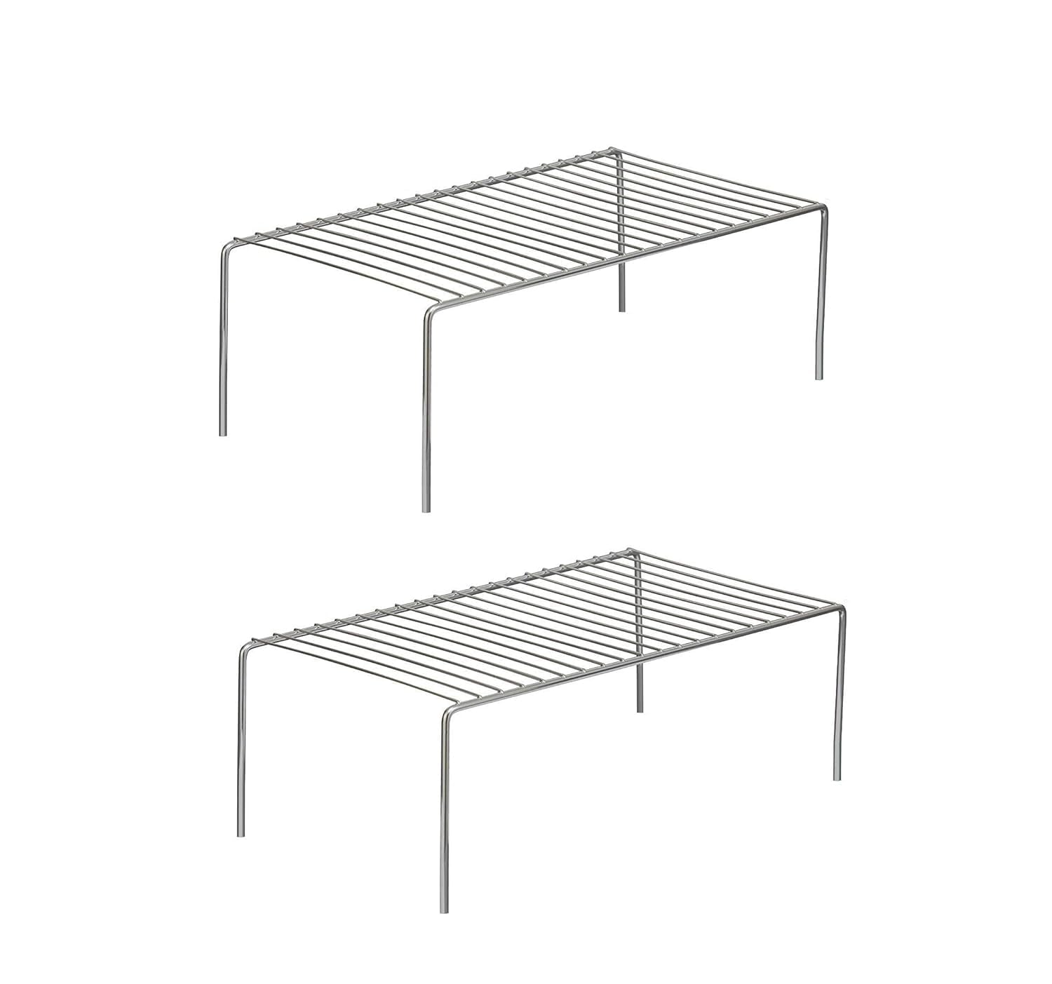 Planetxero Stainless Steel Kitchen Dish Countertop Bed Rack Corner Shelf Storage Shelves For Kitchen Cabinets Multipurpose Organ