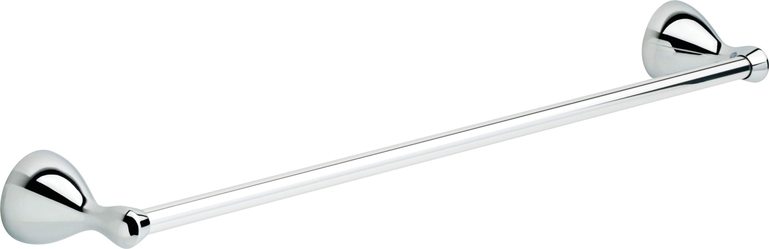 Delta Foundations (1-Pack) 24'' Towel Rack For Bathroom Polished Chrome Bar Holder Wall Mounted Rod, Hardware | Accessories Fnds