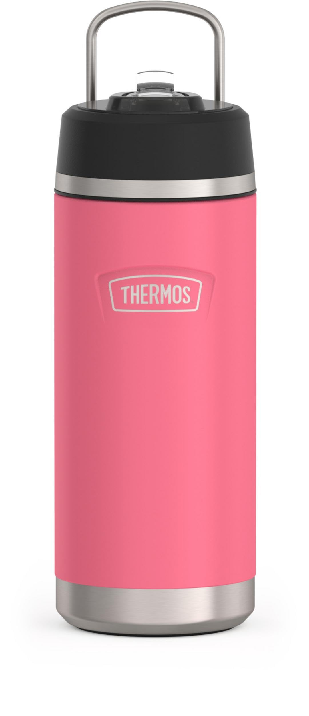 Thermos Icon Series Insulated Water Bottle With Straw Lid - 18 Ounce, Hot Pink - Stainless Steel Vacuum Insulated Water Bottle W
