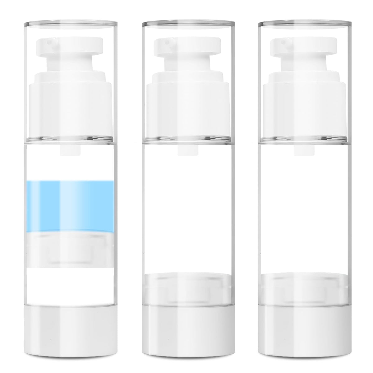 Givitasot 1Oz/30Ml Airless Pump Bottles, 3 Pack Lotion Dispenser Travel Size Pump Bottles, Vacuum Cosmetic Travel Bottle For Lot