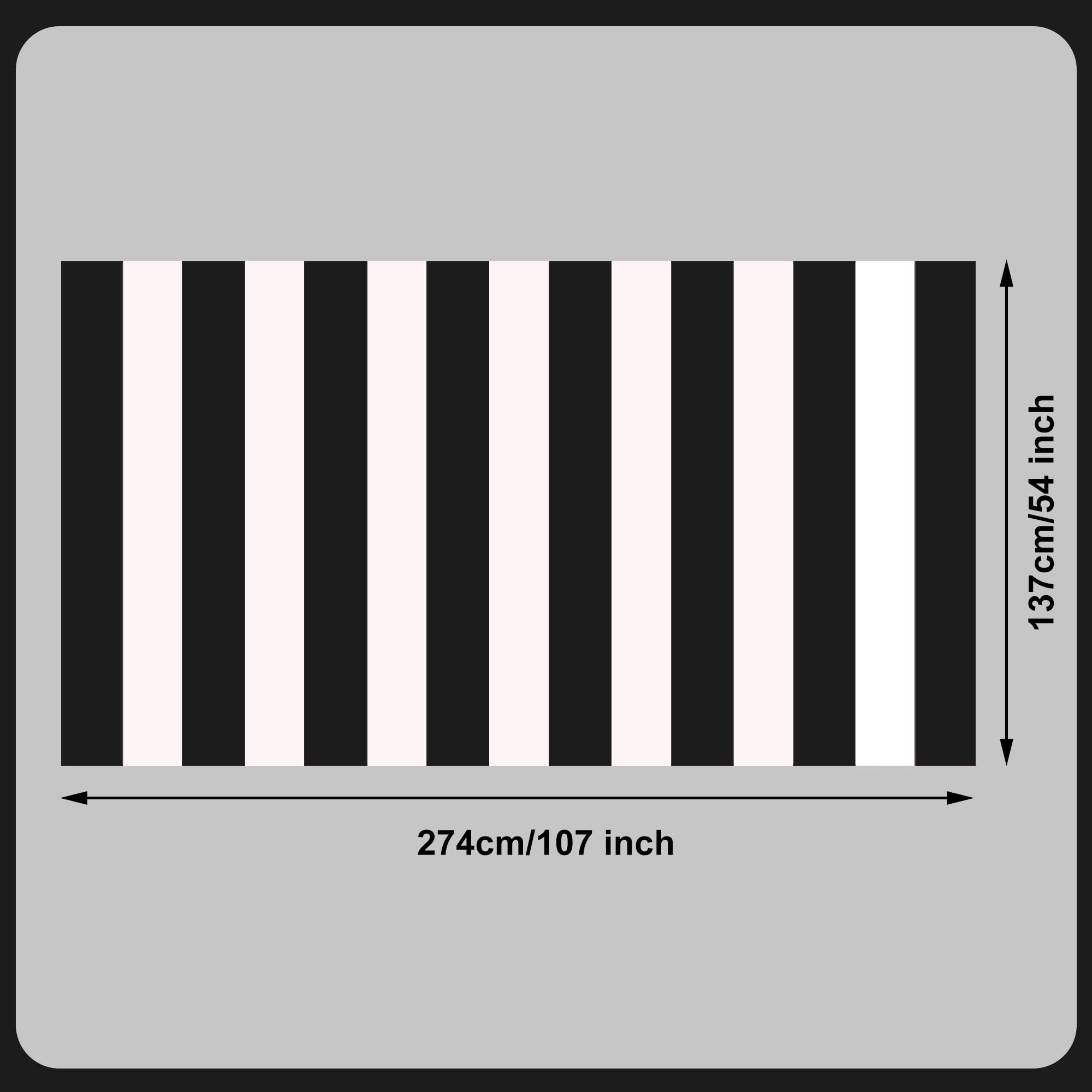 Peony Man 4 Pieces Black And White Striped Tablecloth Plastic Stripe Table Cover Waterproof Rectangle Tablecloth For Holiday Par