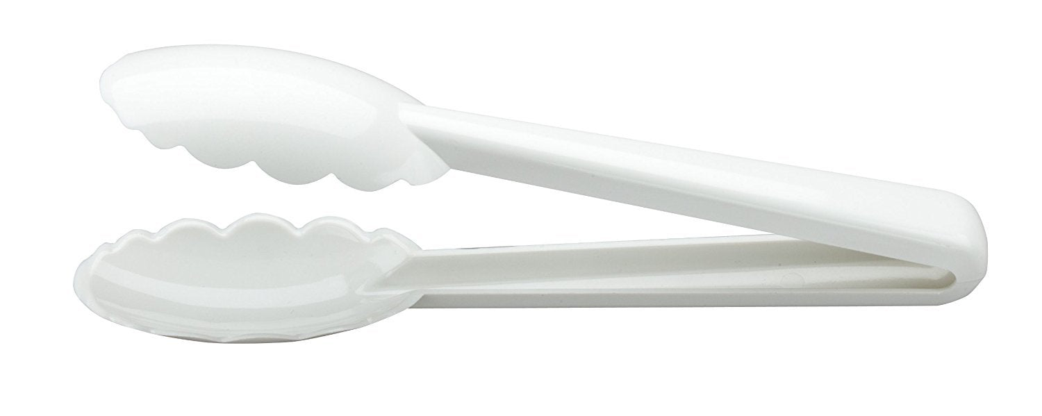 Mercer Culinary Hell'S Tools Hi-Heat Utility Tongs, 9.5 Inch, White
