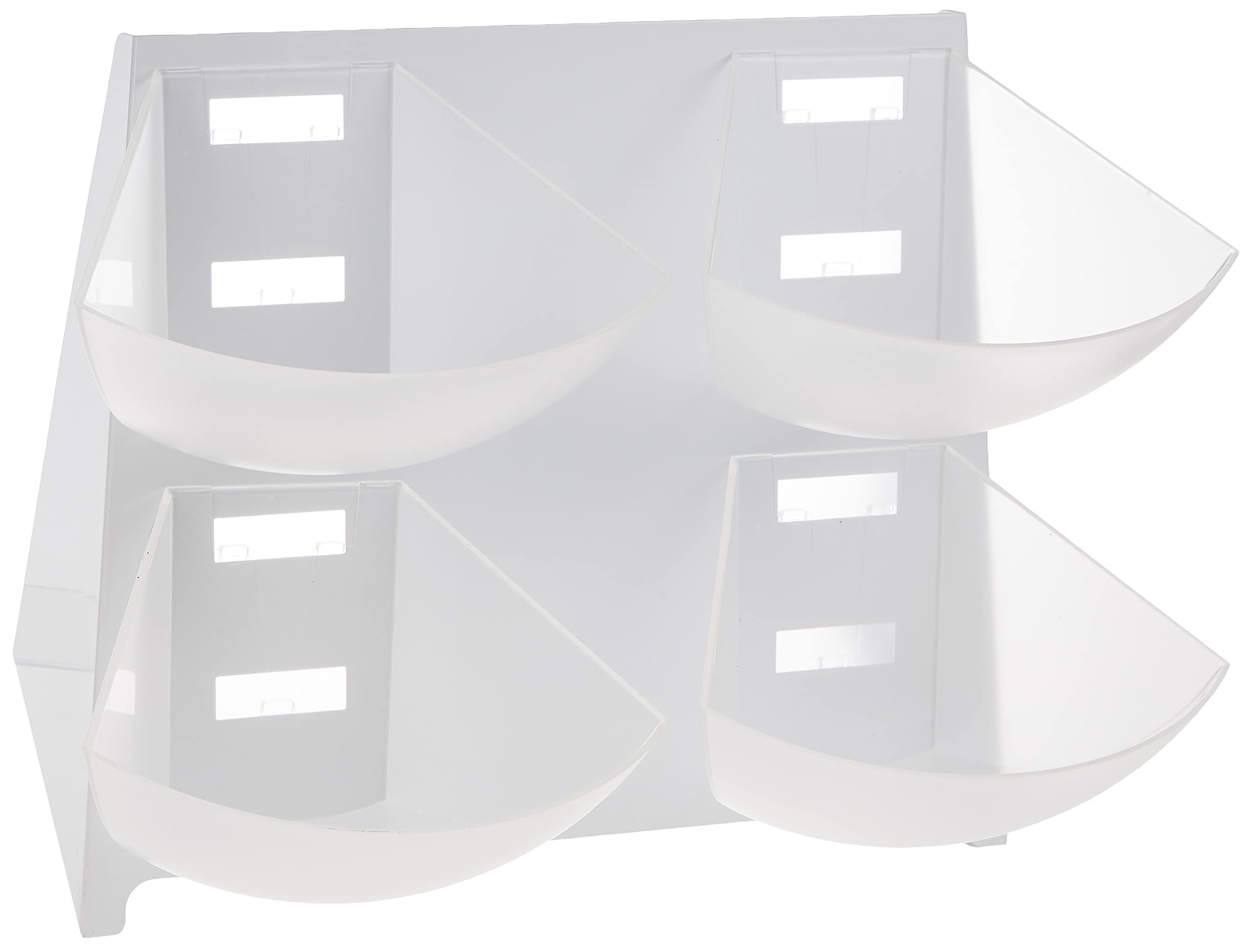 Restaurantware Met Lux 15.4 X 13.4 X 14.6 Inch Coffee Accessory Caddy 1 Premium Coffee And Condiment Organizer - 4 Compartments