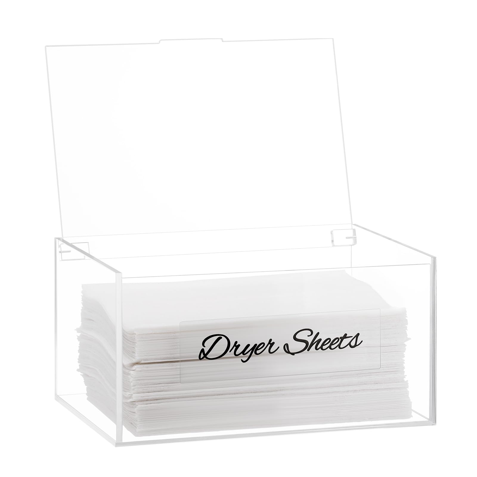 Acrylic Dryer Sheet Container For Laundry Room,Dryer Sheet Holder ,Dryer Sheet Dispenser With Lid For Laundry Storage Containers