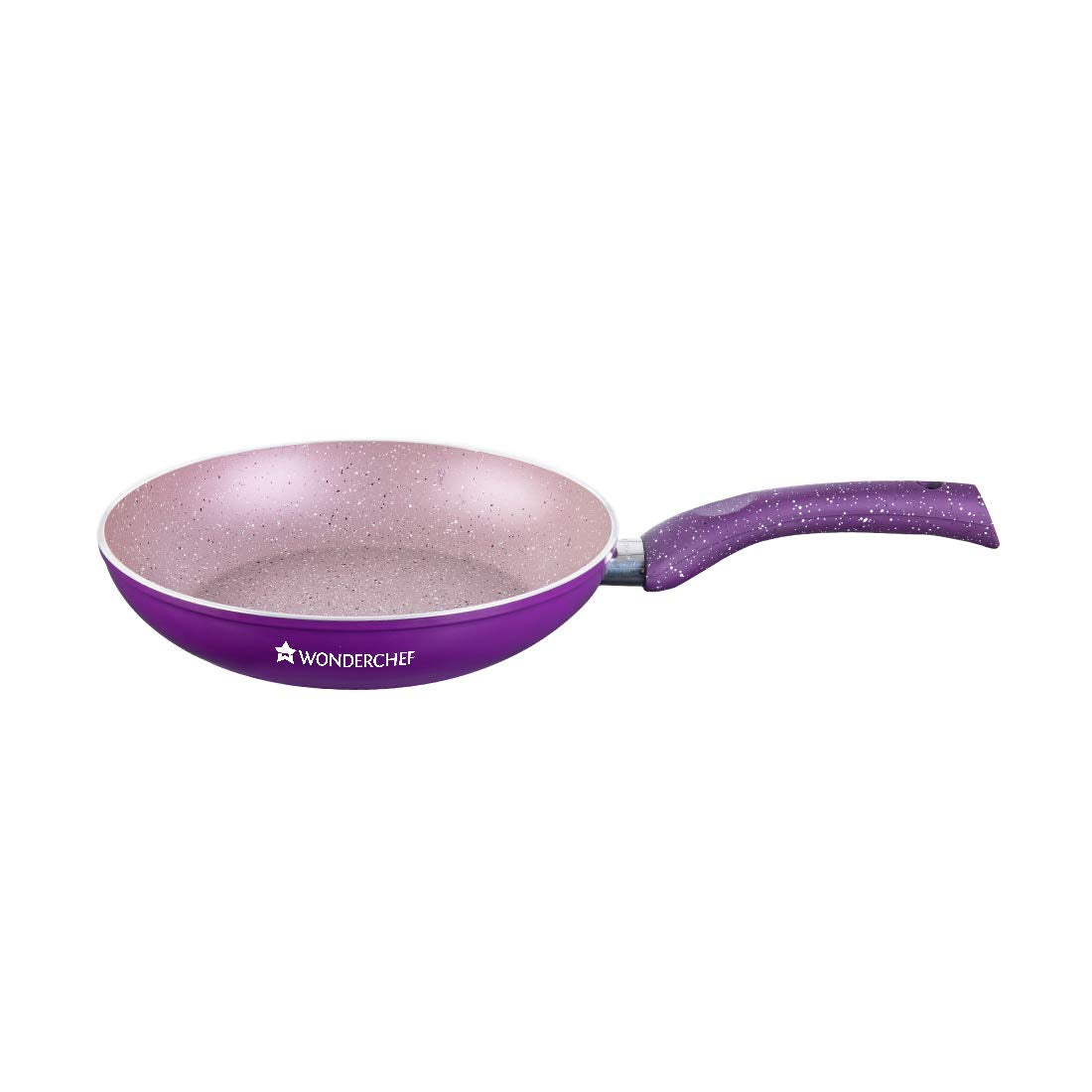 Wonderchef Granite NonStick Fry Pan 24Cm For Kitchen, 1.8L NonToxic Chemical & Pfoa Free, LowOil Cooking, ScratchResistant, 