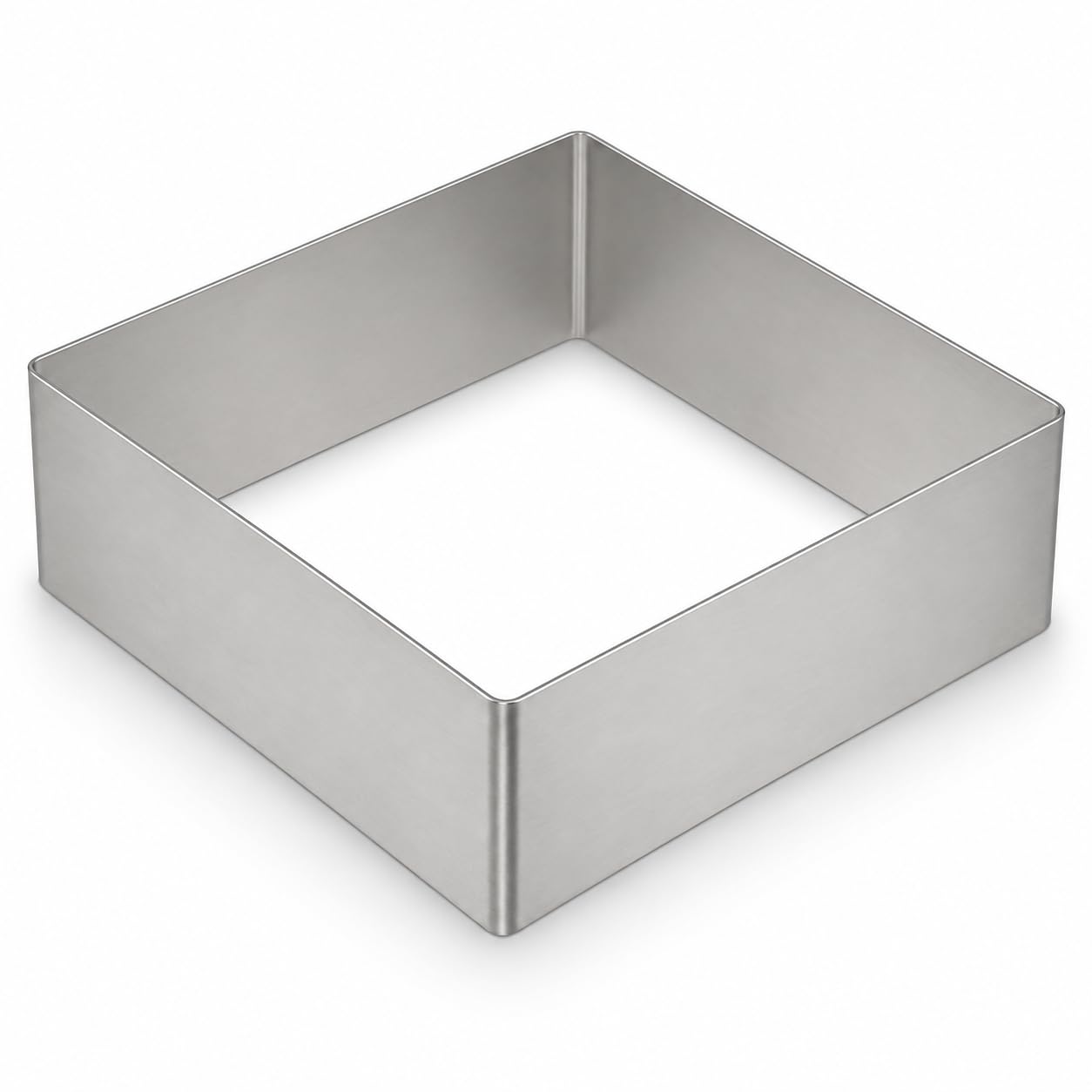GALPADA Square Cake Ring Mold, 8in Stainless Steel Mousse Mold for Tiramisu