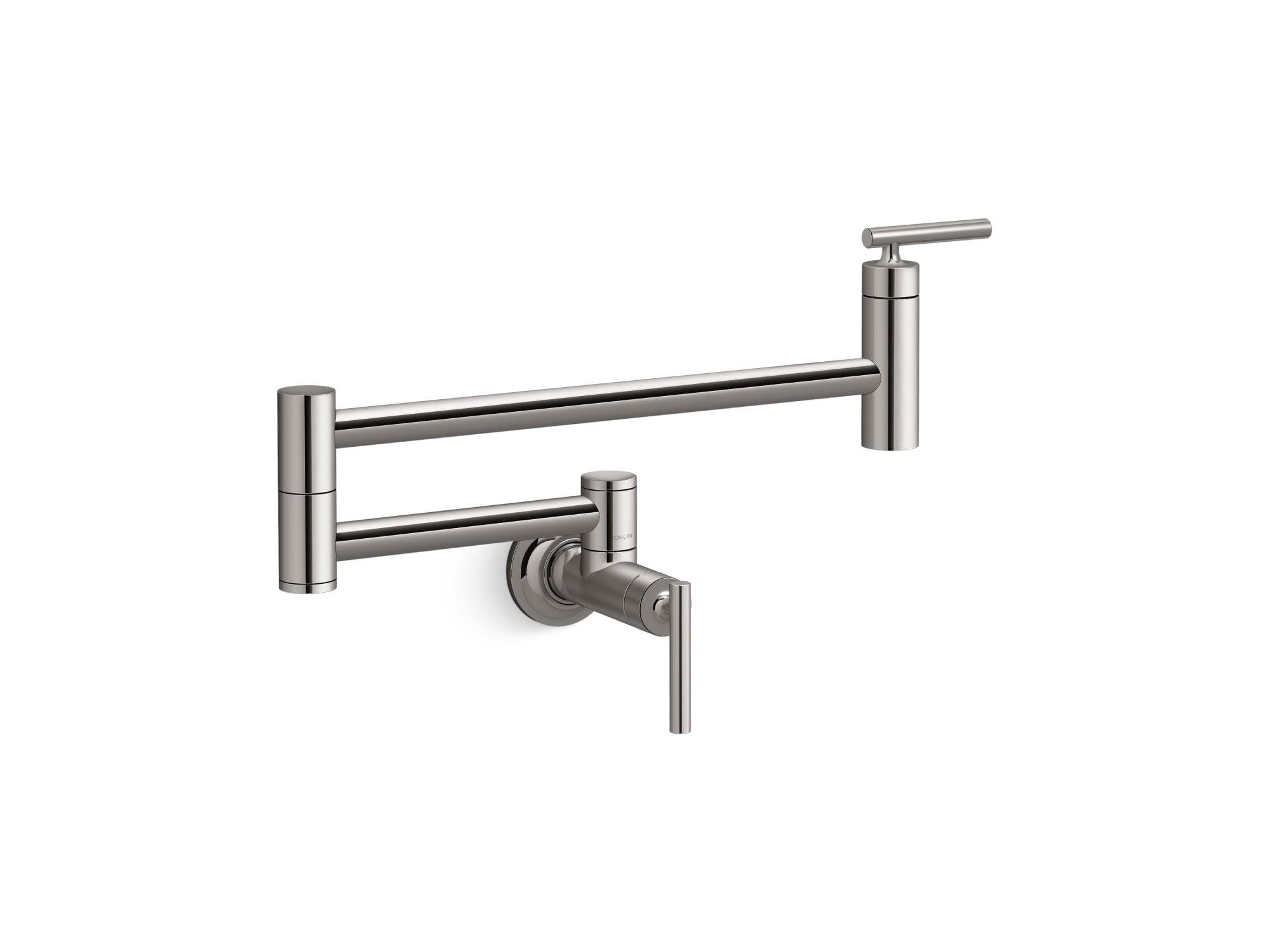 Kohler 35745-Tt Contemporary Style Wall-Mount Pot Filler, Pot Filler Faucet, Kitchen Sink Pot Filler Faucets, Titanium