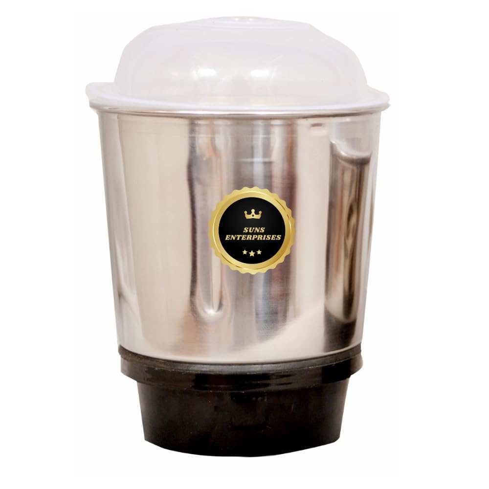 Puri Goswami Mixer Jar Chutney Jar, Quality Stainless Steel Blades, Suitable for All mixer Grinder With 2 Lock & 4 Teeth Coupler