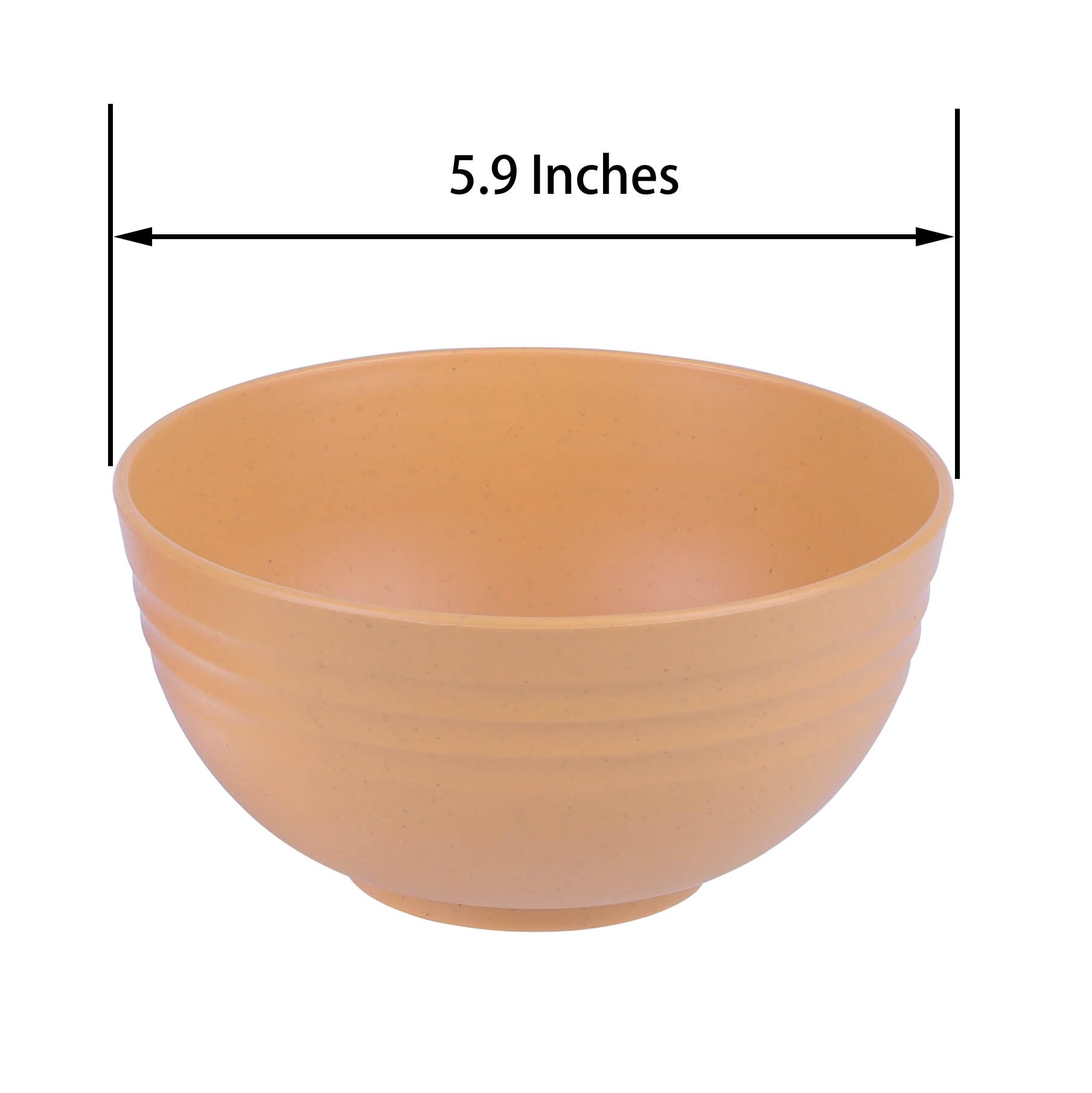 Luckyzone Unbreakable Cereal Bowls - 24 Oz Reusable Wheat Straw Bowl Set Of 4 - Dishwasher & Microwave Safe - Perfect For Cereal