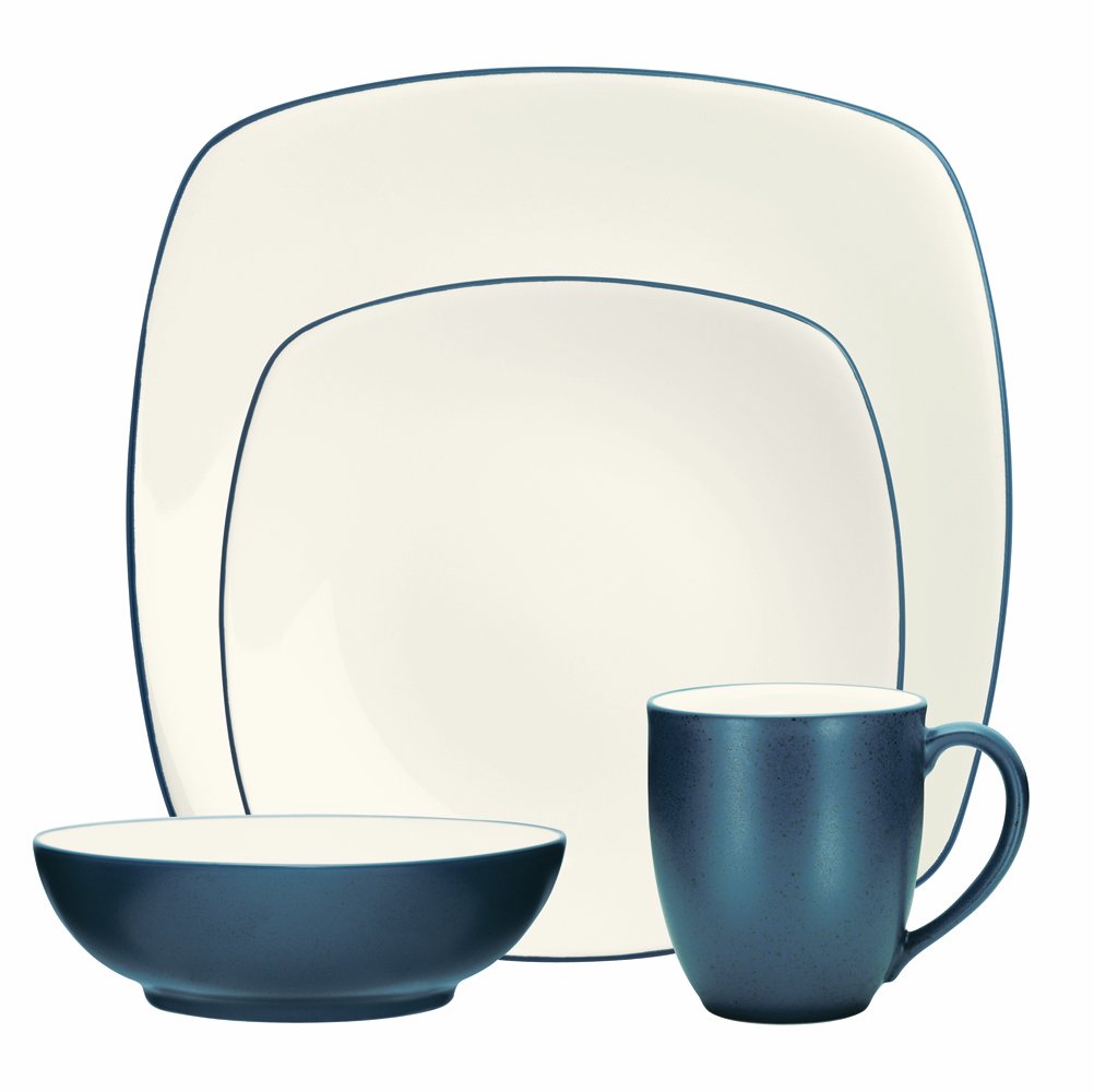 Noritake 4-Piece colorwave Square Place Setting, Blue
