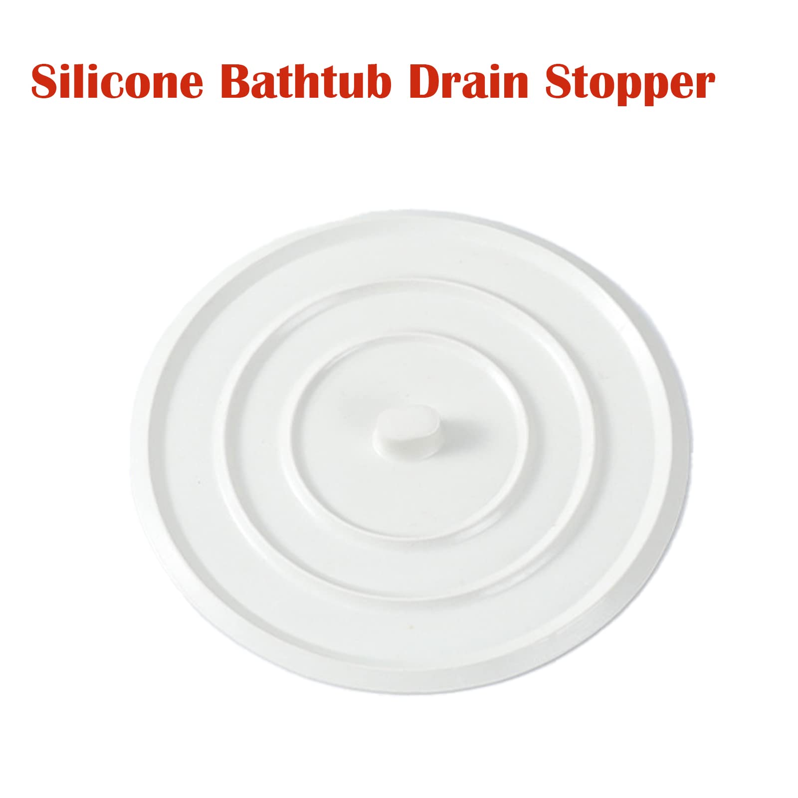 3 Pack Tub Stopper, 4.5-Inches Silicone Bathtub Drain Stopper Plug Sink Plug Universal Sink Stopper And Travel Plug For Kitchens