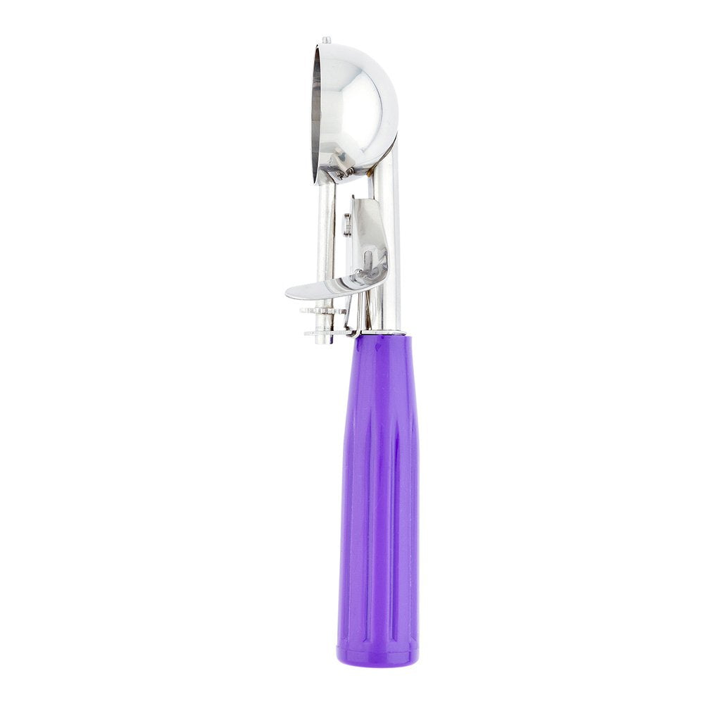 Restaurantware Met Lux 0.86 Ounce Portion Scoop 1 Trigger Release Cookie Scoop - With Orchid Handle Stainless Steel Disher For P
