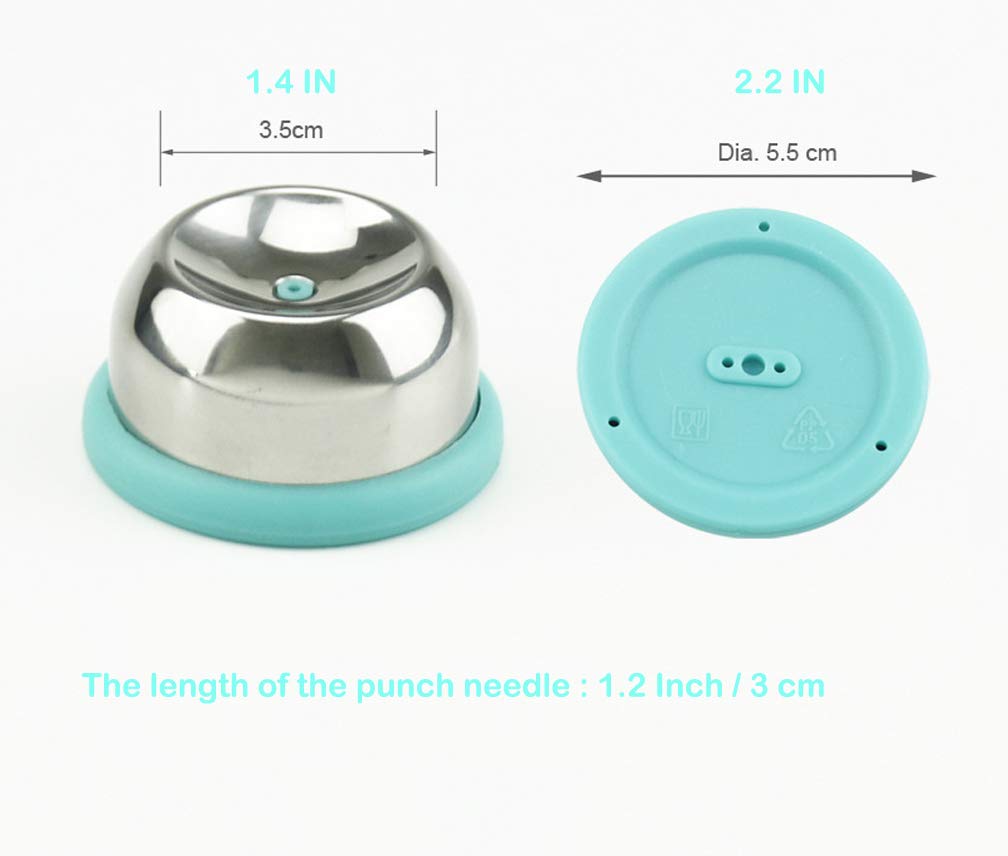 1 Pack Hard Boiled Egg Piercer Simple Easy Egg Hole Puncher Egg Poacher Endurance Hole (304 Stainless Steel+New Material Pp Bott