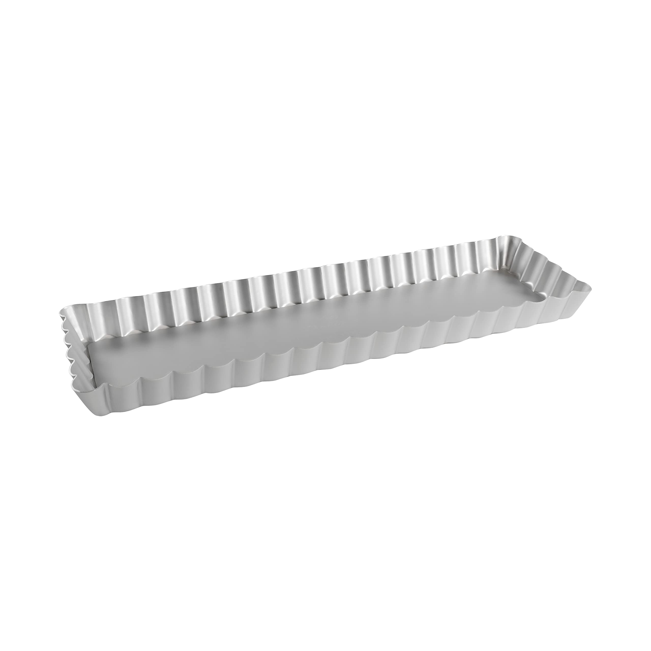 Fat Daddio's PFT-1375 Rectangle Fluted Tart Pan  13.75 x 4.25 Inch