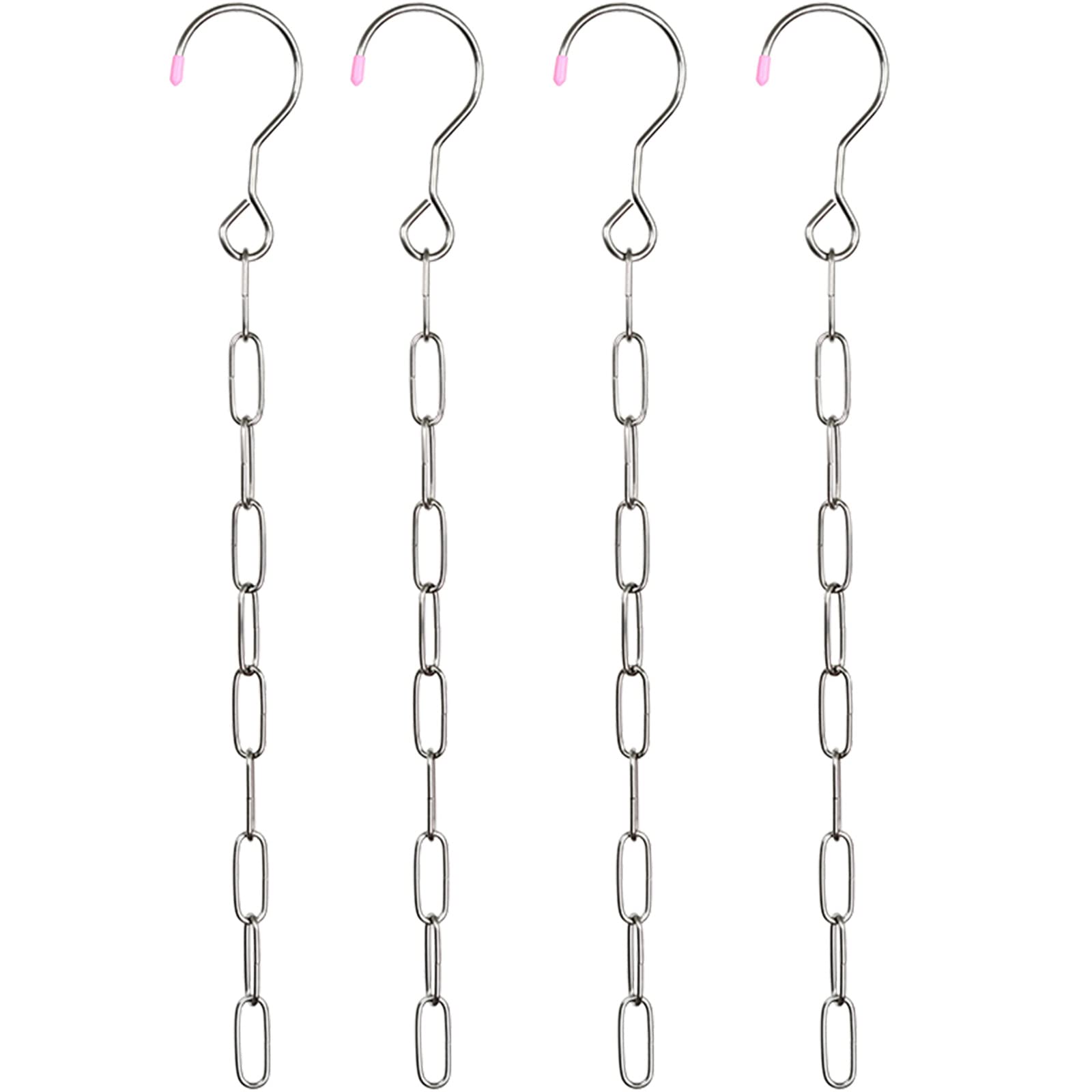 [Pack Of 4Pcs] Waikas Storage Hanger Stainless Steel For Cloth,Ten-Ring Tiered Storage, Saves 9 Times Space, Bedroom Closet Orga