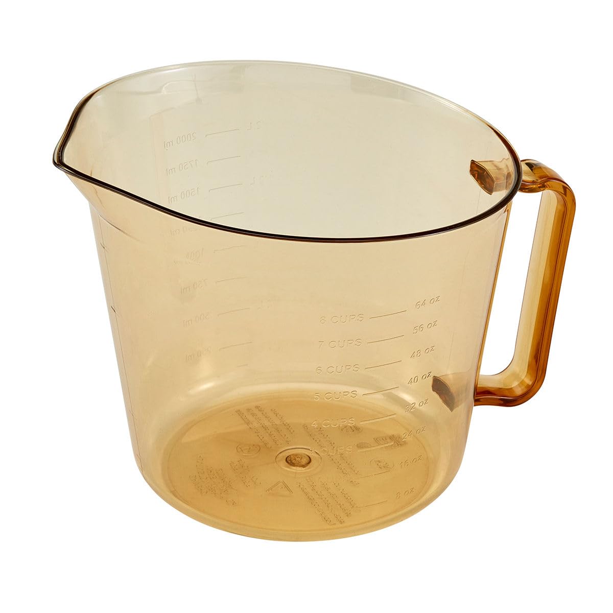 Cambro 200Mch150 High Heat Measuring Cup 2 Quart Amber Case Of 1