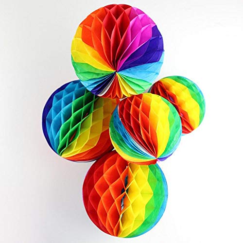 Binpeng Paper Fan For Decorations Paper Honeycomb Tissue Balls For Party Decoration Set Of 3 Blue Paper Honeycomb Tissue Fans Fo