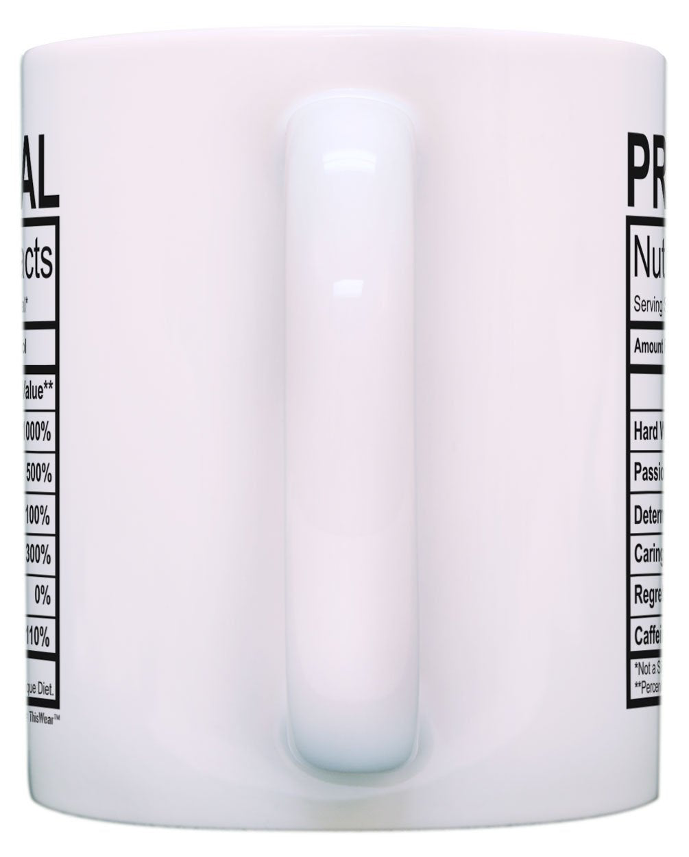 Thiswear School Principal Gifts Principal Nutrional Facts Label Principal Appreciation 2 Pack 11Oz Ceramic Coffee Mug Set