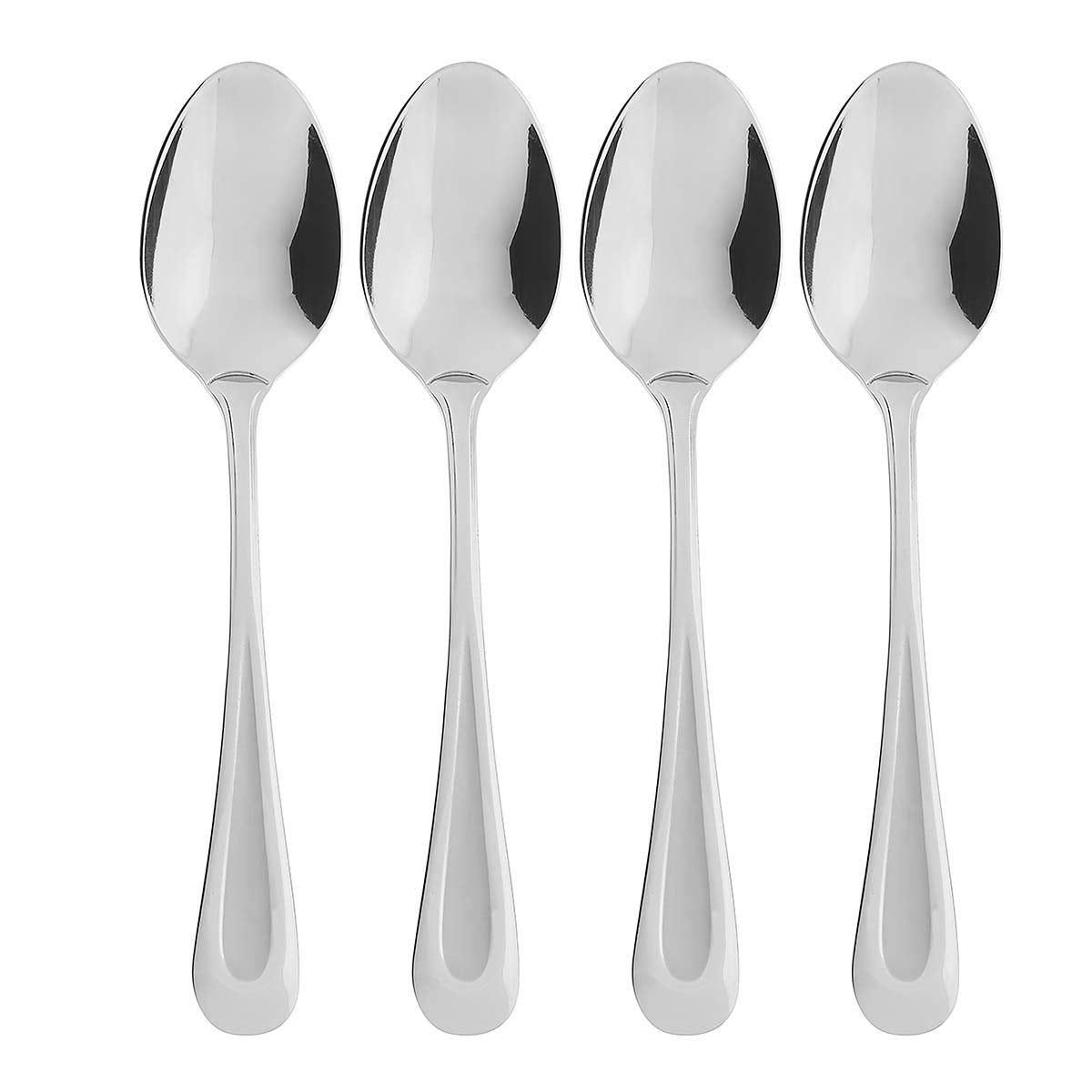 Oneida Satin Sand Dune Teaspoons Set of 4 - Stainless Steel Silverware