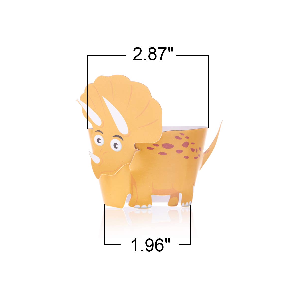 96Pcs Dinosaur Cupcake Wrappers In 6 Design Cartoon Patterns Cute Cupcake Wraps Bake Cake Paper Decorations By Ccinee