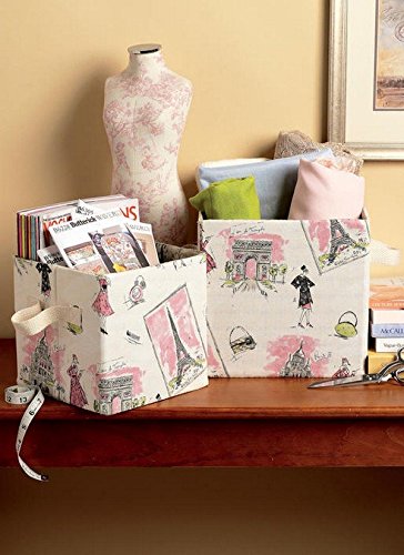 Butterick Waverly Cylindrical And Rectangular Storage Bin Sewing Patterns, One Size