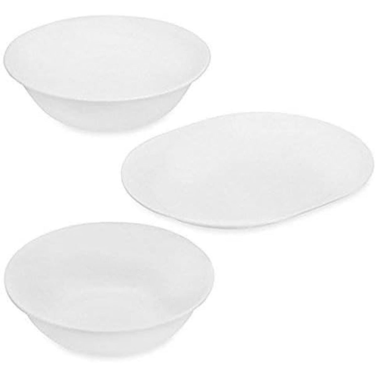Corelle White 3-Piece Completer Set – Homenkitchenshop