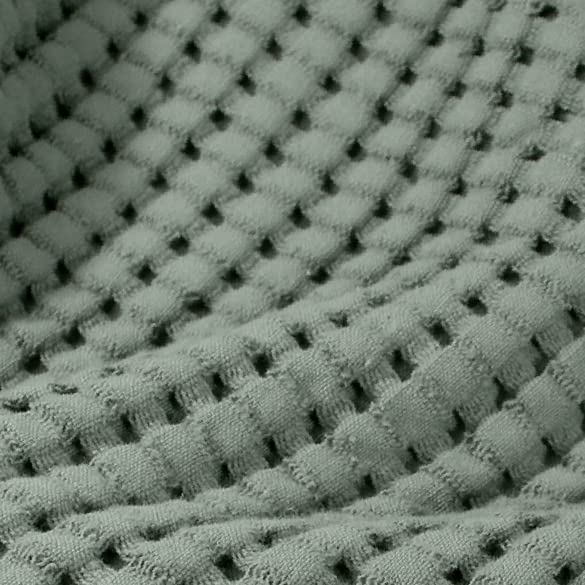 Gilden Tree Waffle Towel Quick Dry Thin Exfoliating 4 Pack Washcloths For Face Body, Modern Style (Sage Grey)
