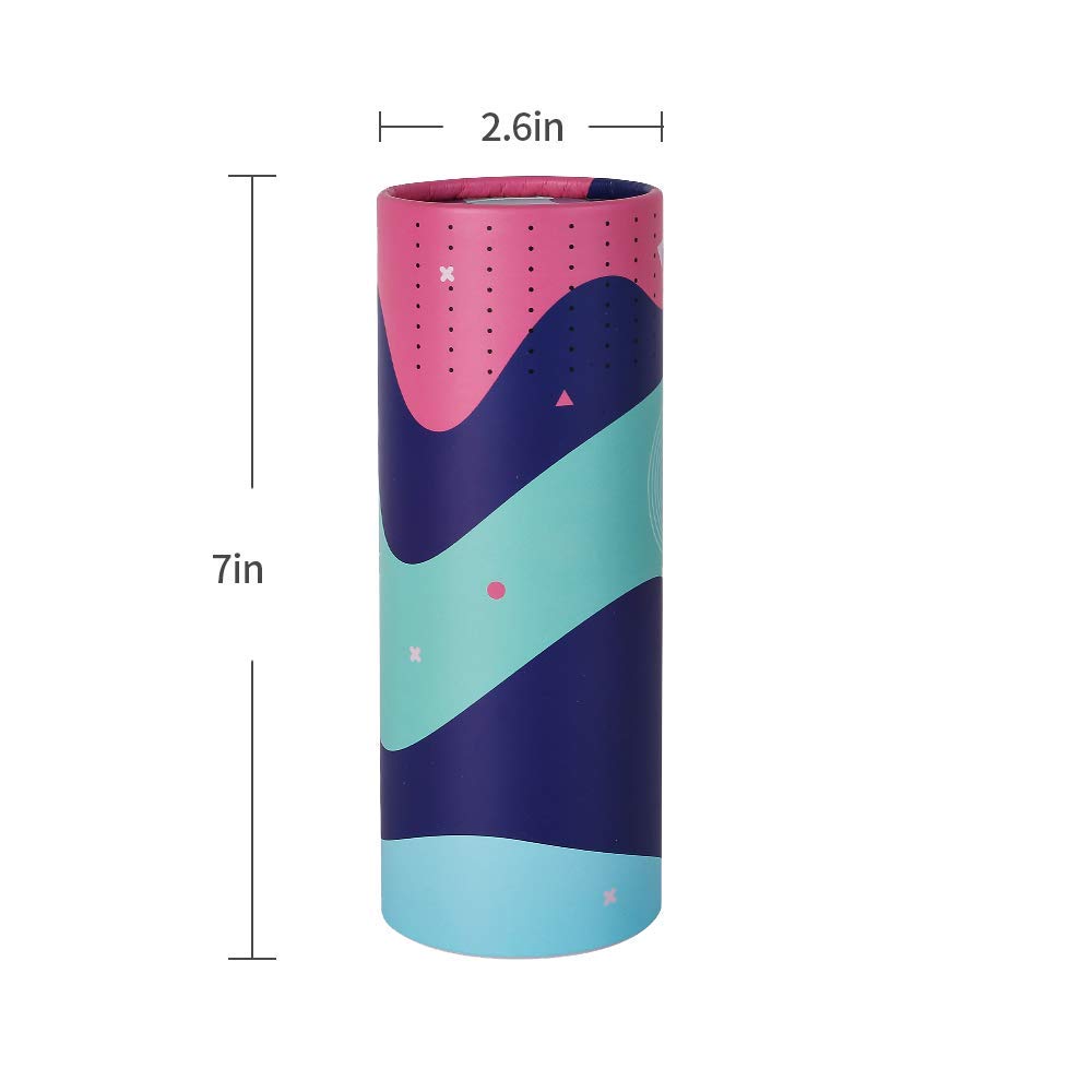 Car Tissue Holder with Facial Tissue Bulk  Car Tissues Box Round Container - Tissue Tubes for Car  Travel Tissues Perfect for Car Cup Holder - 4PK (Blue)