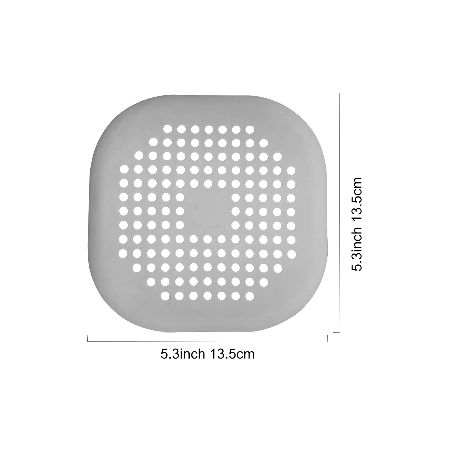 4 Pieces Drain Covers Hair Stopper for Shower Drain Bathtub Stopper Home Drain Protectors with Sucker Water Trap Sink Cover for Bathroom Bathtub and Kitchen (2 Gray+2 Gray)