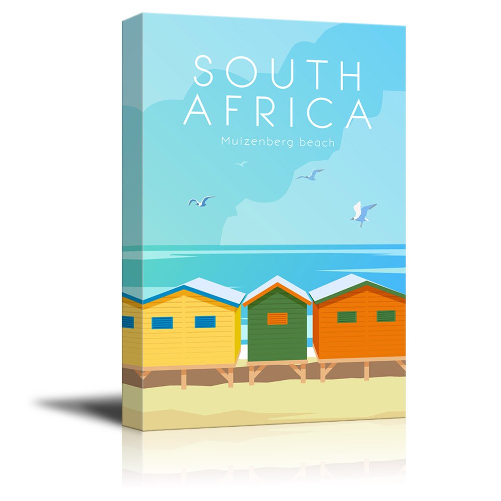 Wall26 - Canvas Wall Art - South Africa Travel Illustrations Canvas Art - Giclee Print Gallery Wrap Modern Home Art Ready To Han