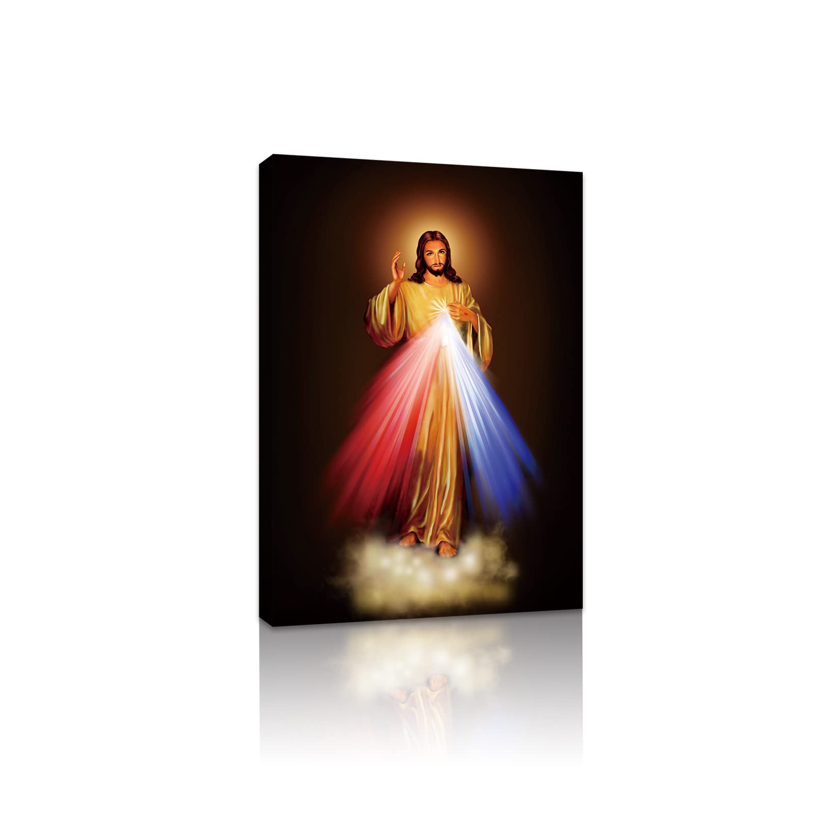 Jesus Christ Canvas Wall Art Modern Religious God Poster Hd Framed Print Painting Picture Artwork For Bedroom Living Room Decor