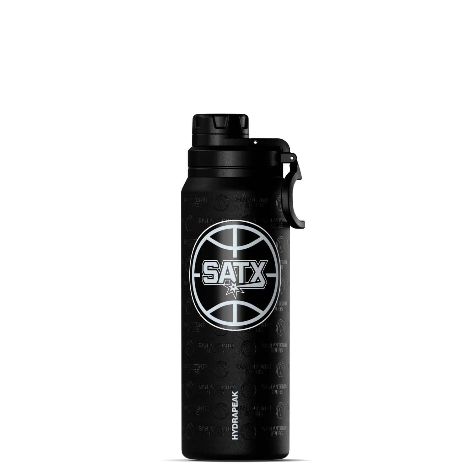 Hydrapeak x NBA Officially Licensed San Antonio Spurs 26 oz Active Water Bottle with Chug Lid and Handle Reusable Stainless Stee