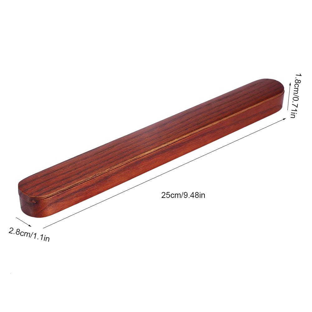 Wooden Chopsticks, Portable Wooden Chopsticks With Pull Out Wood Color Chopsticks Box Case Tableware Dinnerware For Outdoor Trav