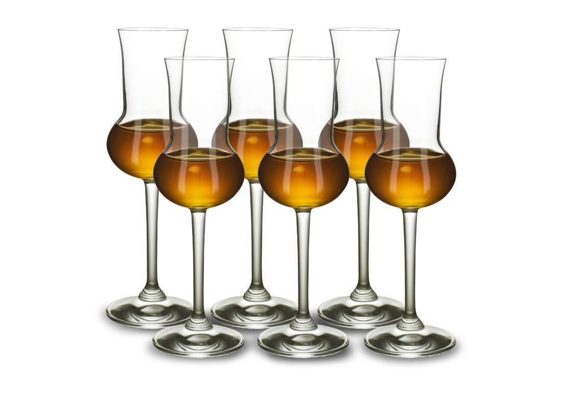 Grappa Glasses Stlzle Lausitz, Set Of 6, 87 Ml, Hand-Blown Appearance, Dishwasher-Safe, Premium Quality