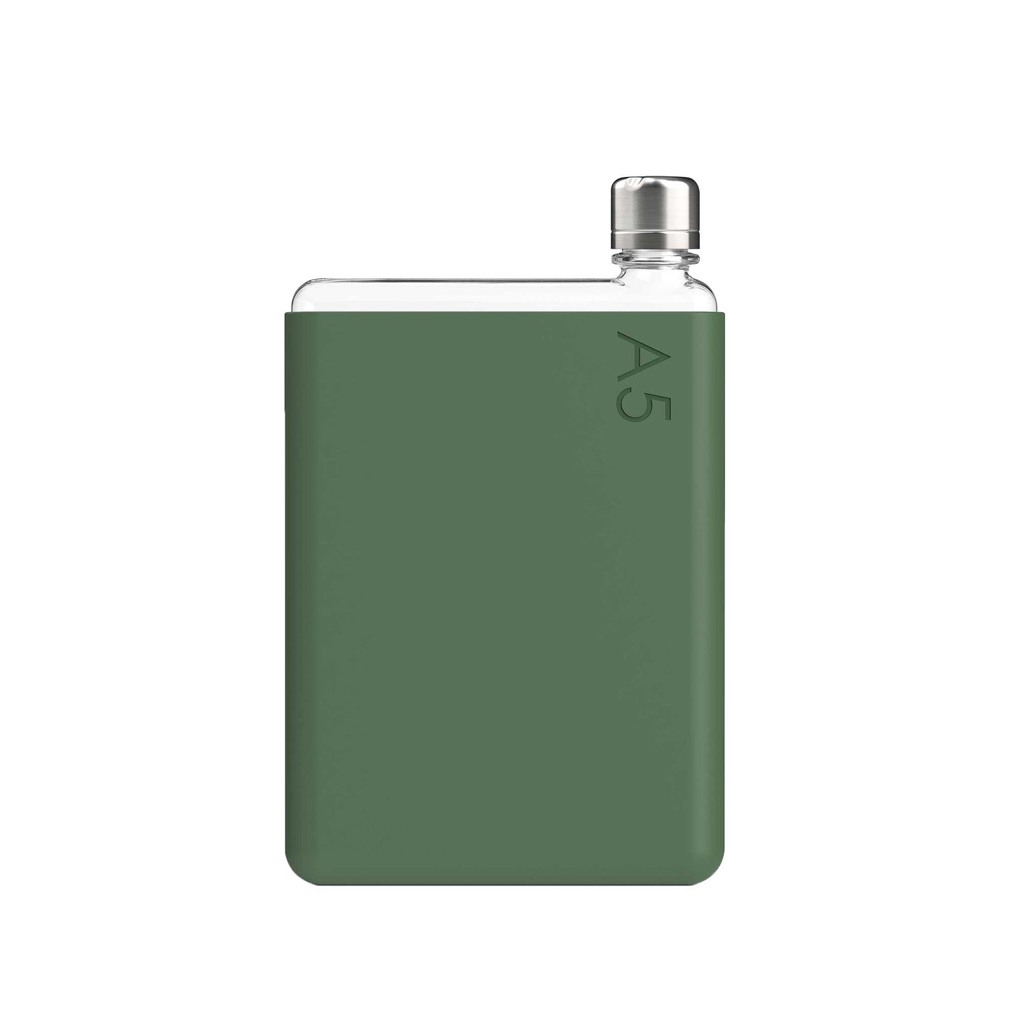 Memobottle A5 Silicone Sleeves | Protect & Preserve With Colorful Personality | Dust Free Coating - Moss Green (Sleeve Only)