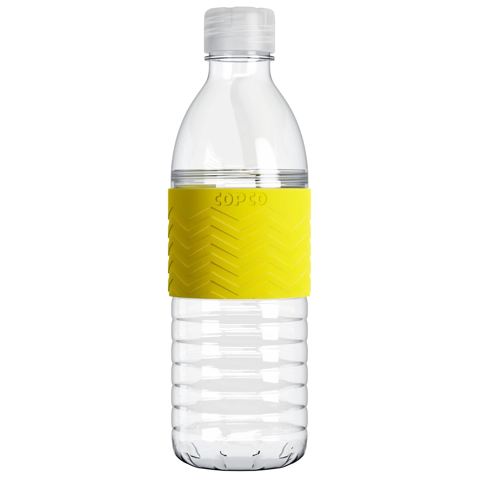 Copco Hydra 16.9 oz Water Bottle with LeakProof Lid  Tritan Reusable with Textured Grip Sleeve  BPAFree, ShatterResistant, 