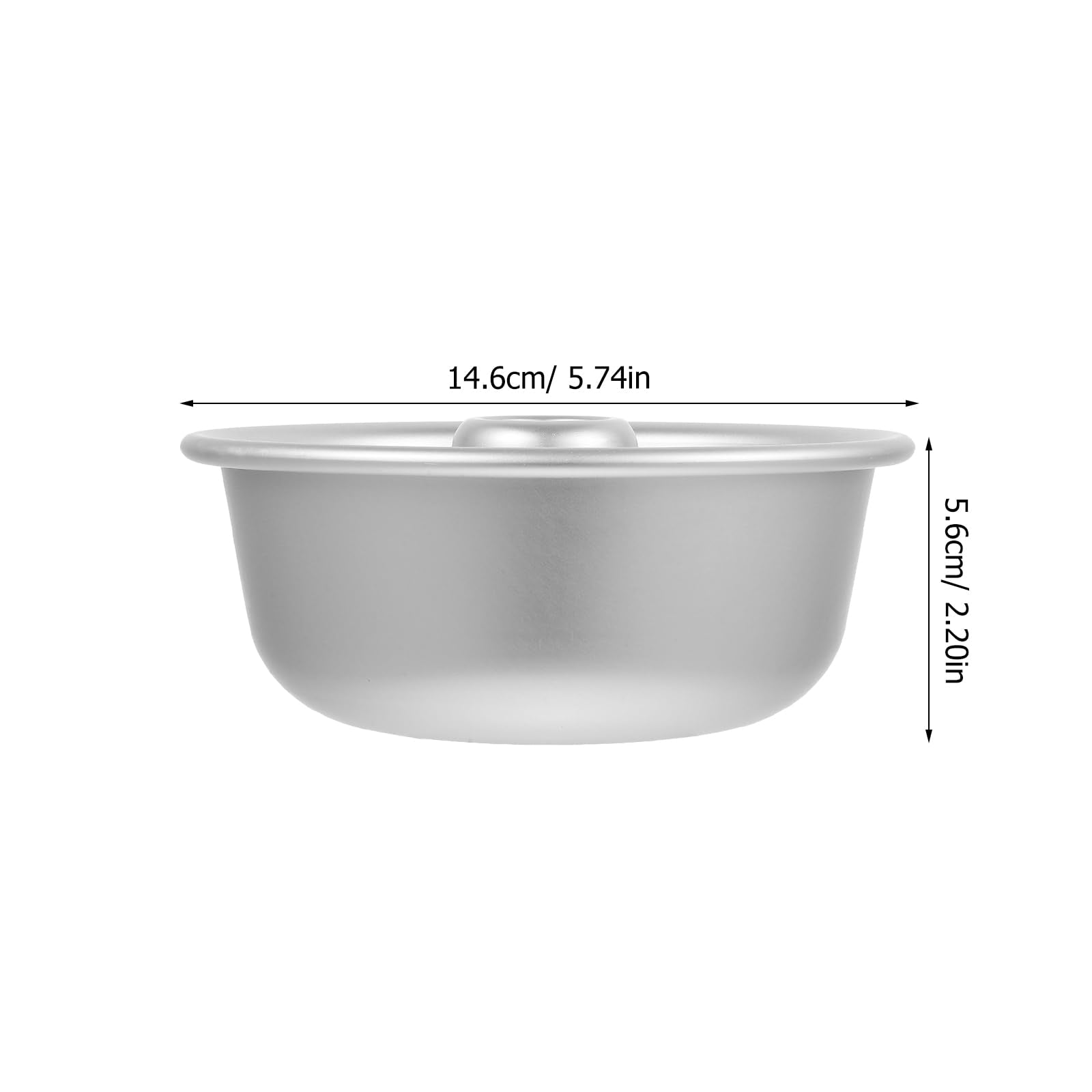 Ifundom Angel Food Cake Pan, 6 Inch Round Chiffon Cake Mold Aluminum Tube Pan Baking Cake Mould For Baking