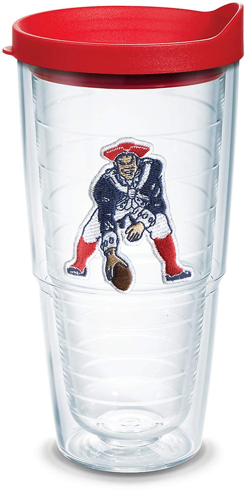 Tervis Made in USA Double Walled NFL New England Patriots Insulated Tumbler Cup Keeps Drinks Cold & Hot, 24oz, Legacy