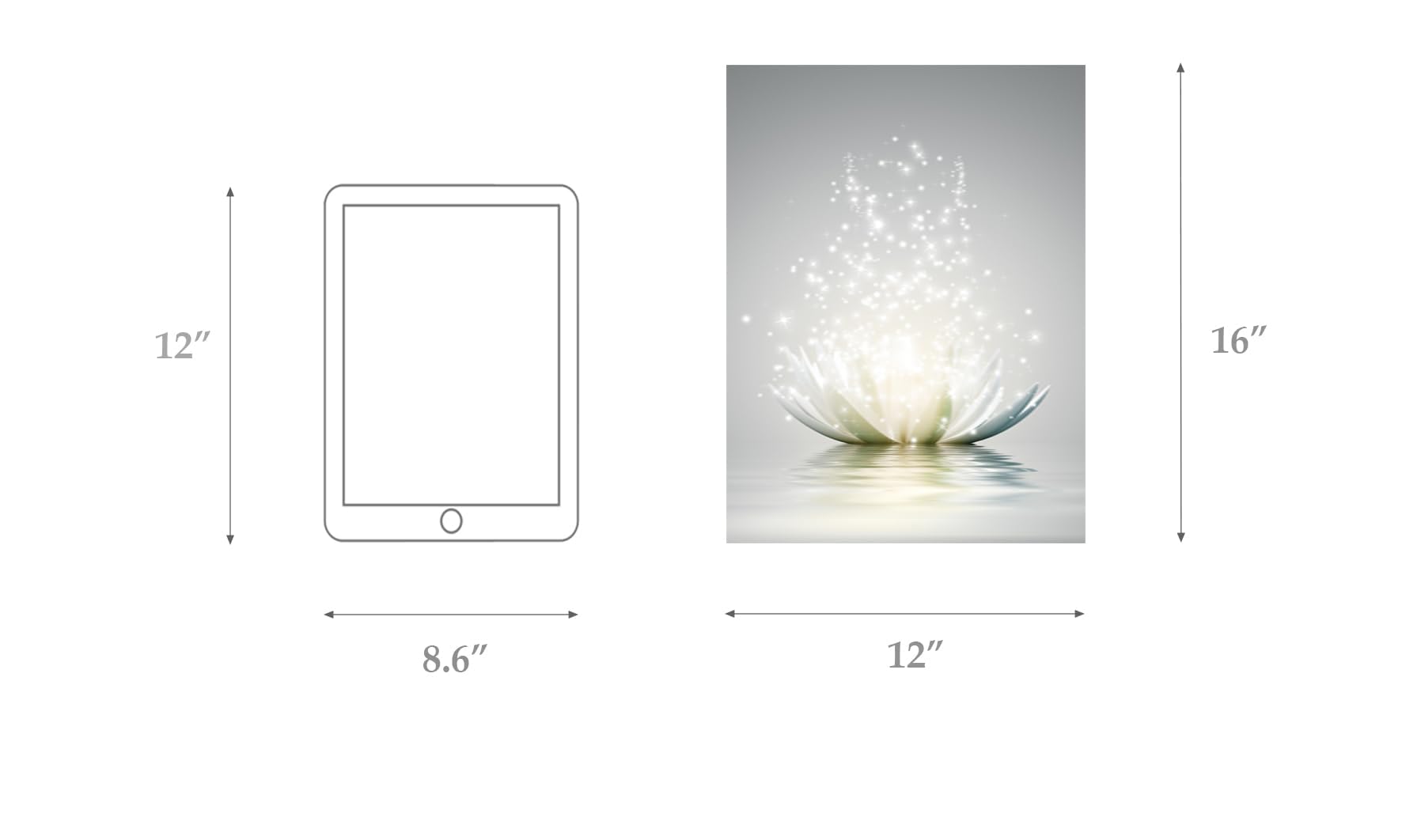 Canvas Prints Art Lotus Floral Pictures Wall Art For Zen Office Decor Meditation Poster Modern Artwork Painting Framed Ready To