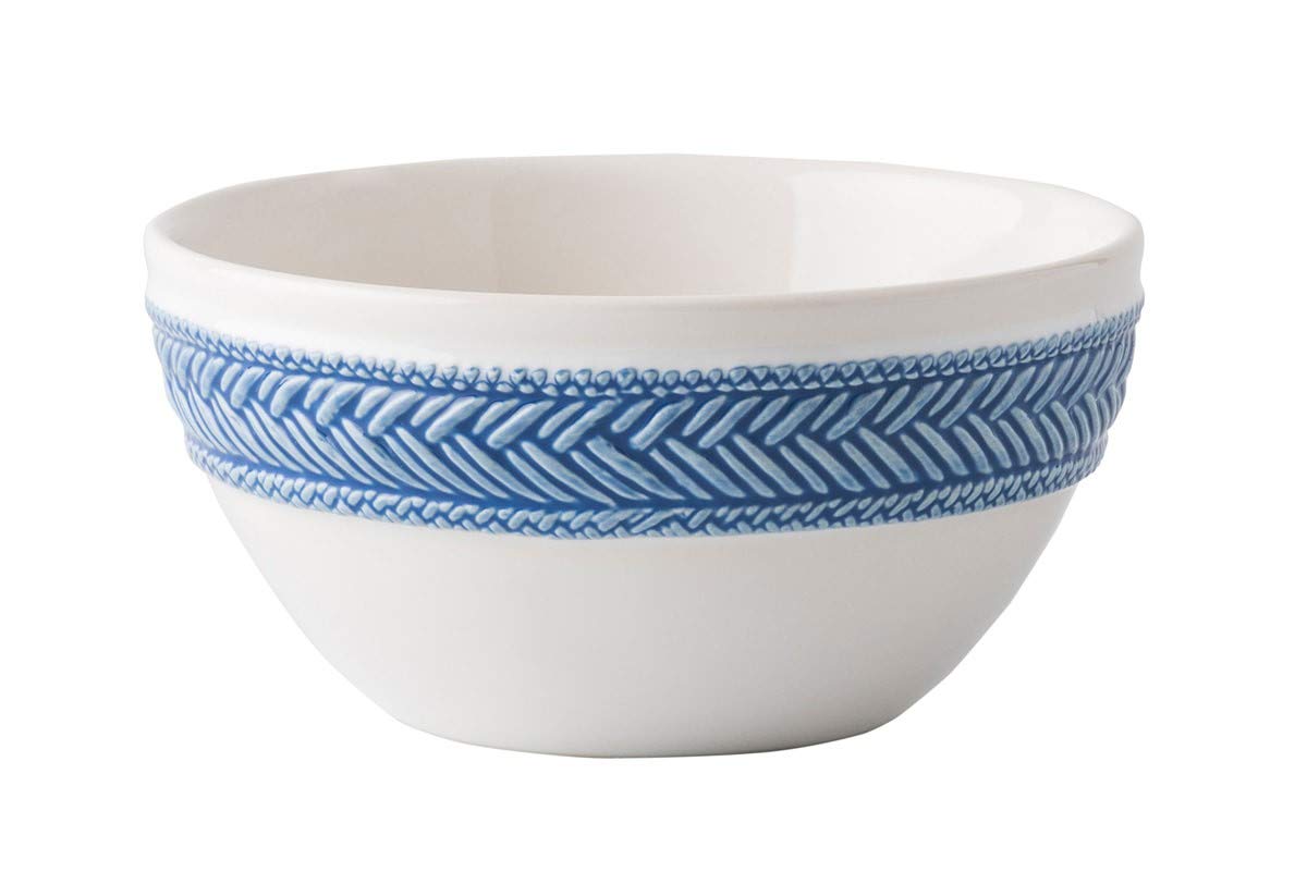Juliska Le Panier White/Delft Blue Cereal/Ice Cream Bowl