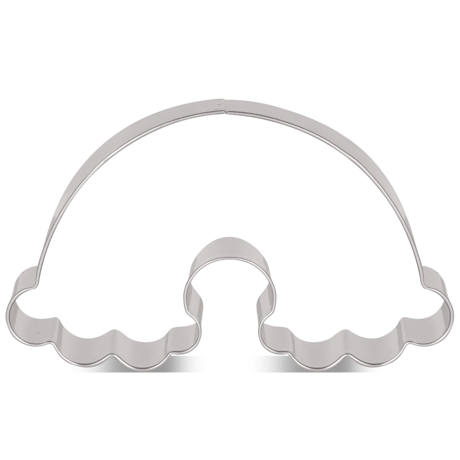 Liliao Rainbow Cookie Cutter For Kids - 4 X 2.4 Inches - Stainless Steel