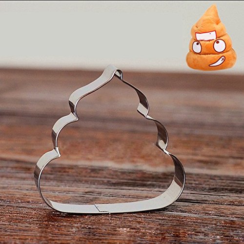 2.8-Inch Poo Biscuit Cookie Cutter - Stainless Steel