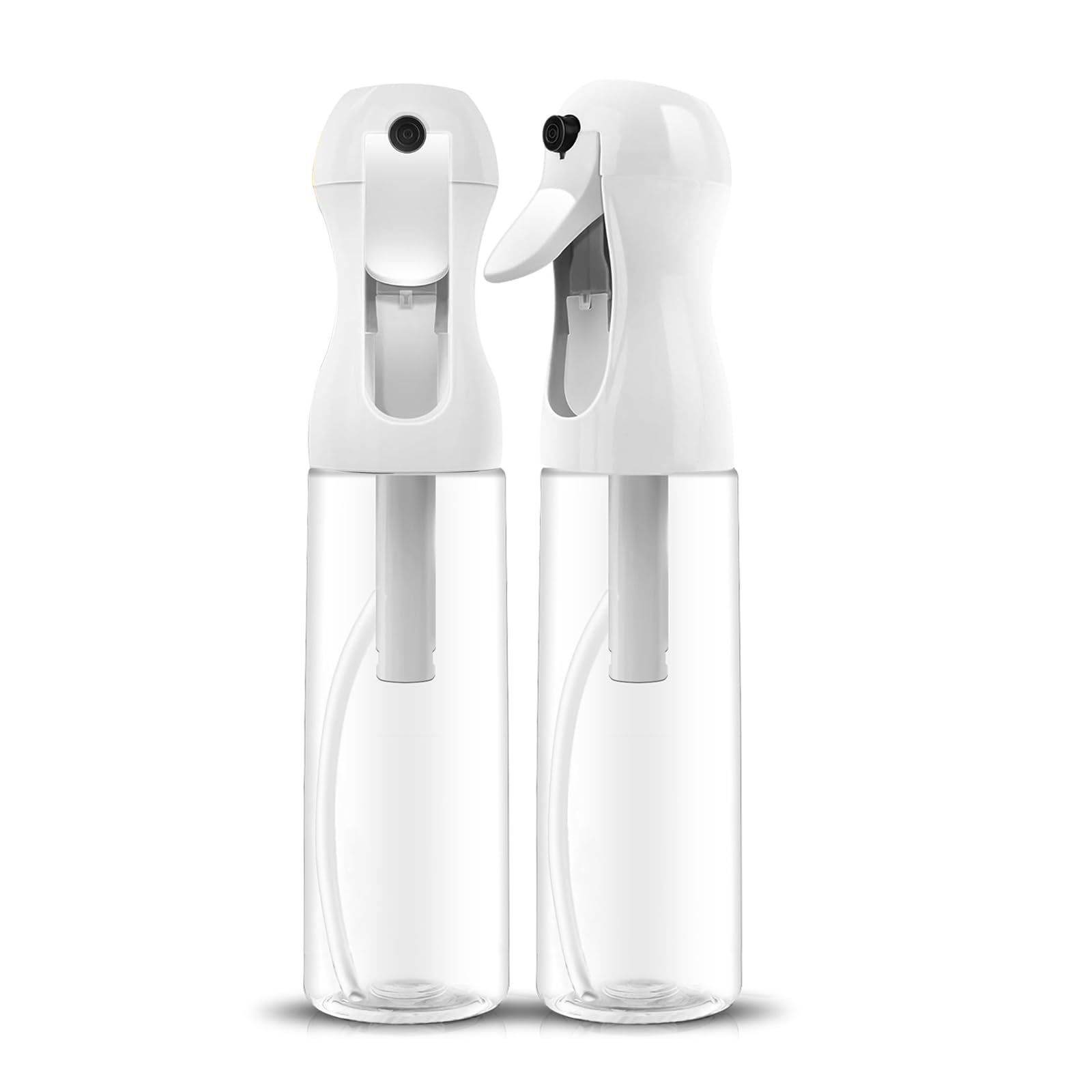 AMOMELA 2Pcs Continuous Spray Bottle For Hair,Ultra Fine Refillable Water Mister for Hair Styling, Plants, Cleaning, Salon, Mist