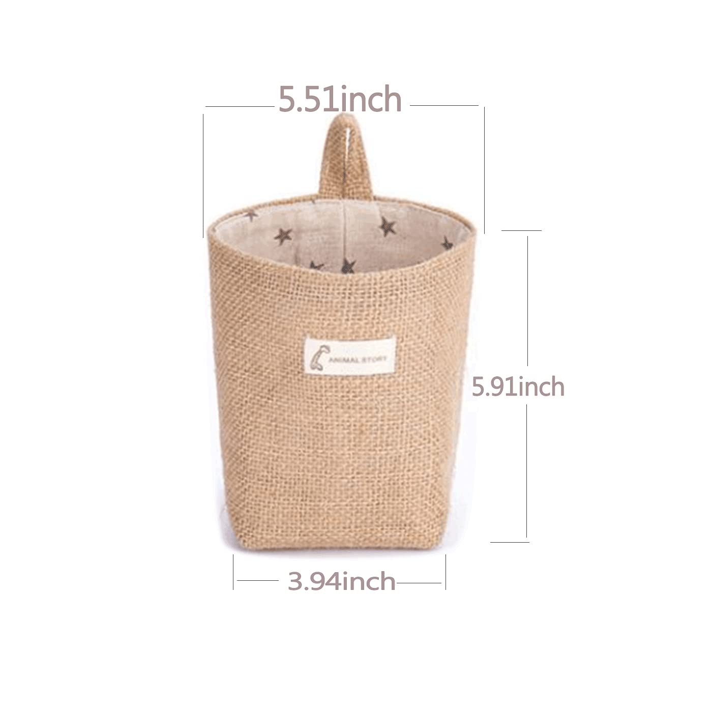 Perfsign 4 Pcs Storage Basket,Wall Hanging Storage Bag,Small Hanging Baskets Wall,Hanging Pocket,Hanging Wall Storage,Wall Baske