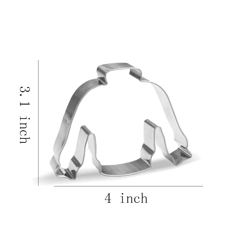 4 Inch Ugly Sweater Cookie Cutter - Stainless Steel
